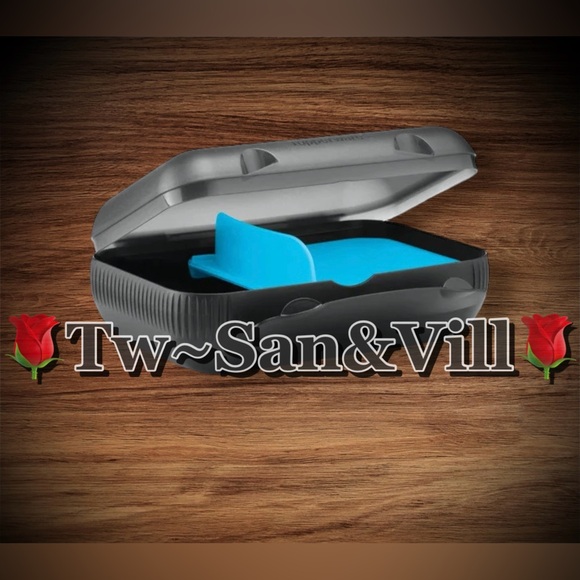 Tupperware Plastic Tupin Lunch Box,Black, Standard Size - Picture 1 of 1